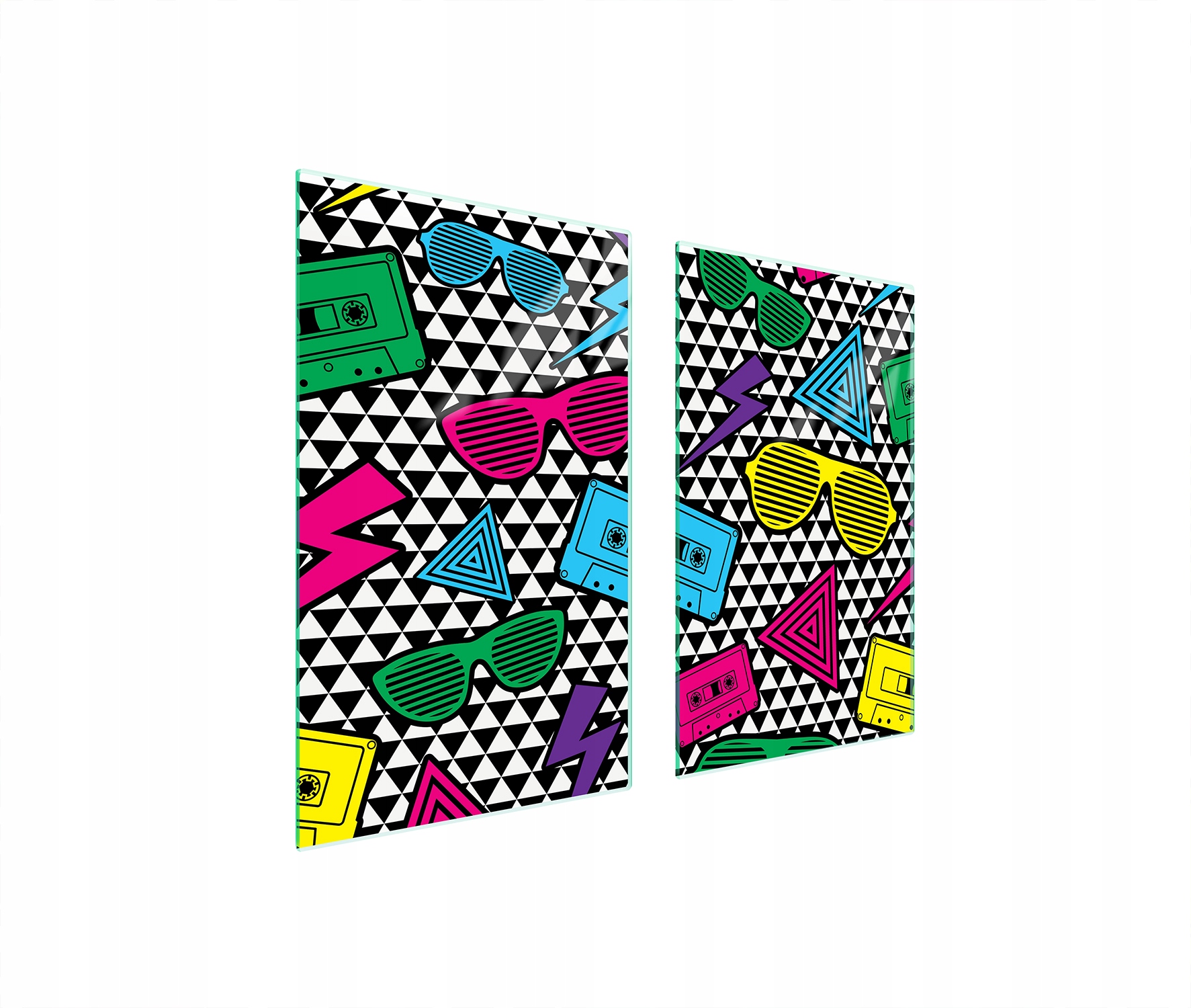 7v1 skleněná ochranná deska na sporák 75x52 Pop Art.