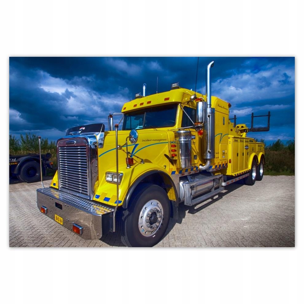 

Plakaty 60x40 Żółty holownik ciężarówek