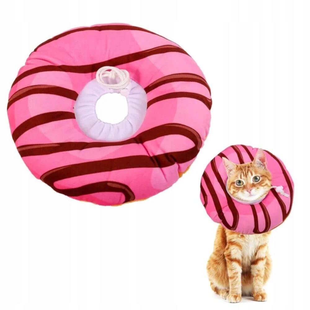 Pooperační Límec Pro Kočky Donut Malv XL