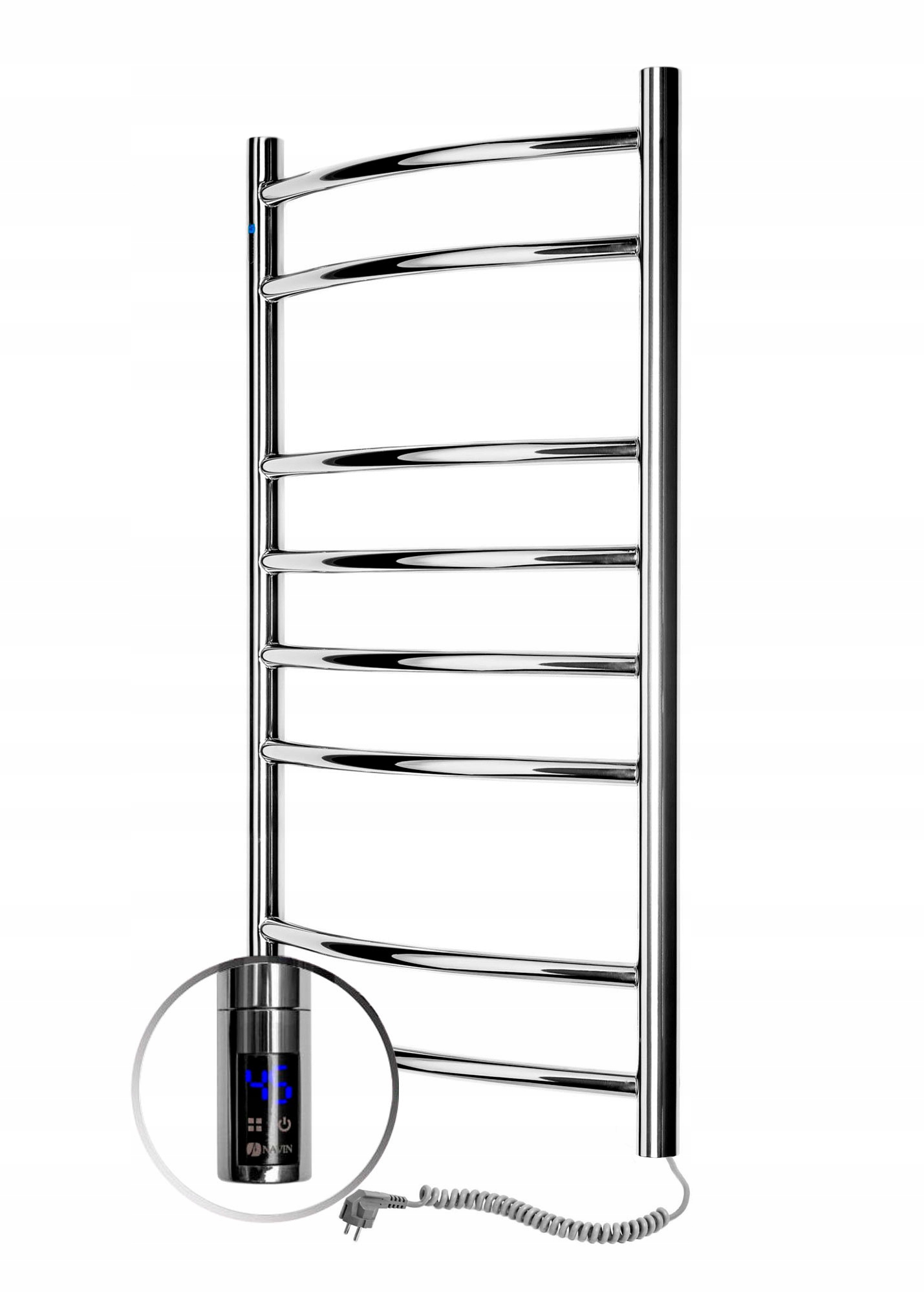 Elektrický kúpeľňový radiátor Camellia Sensor 480х800, Pravý