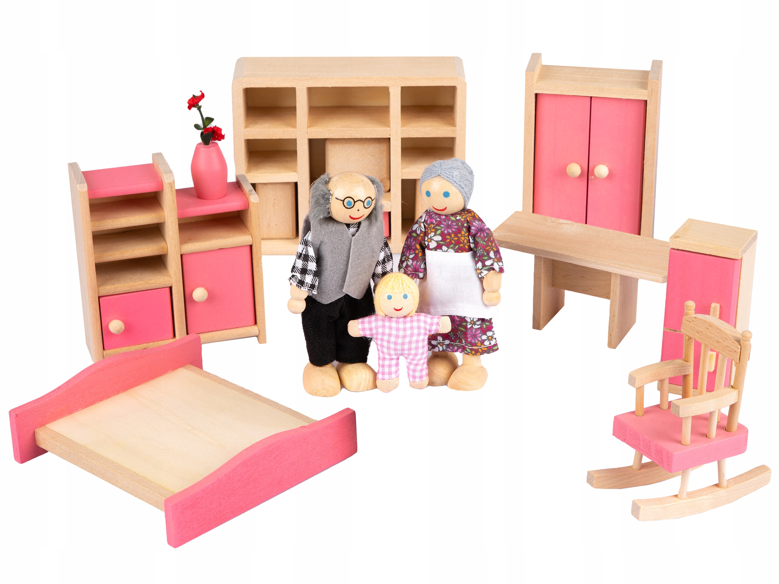 

Drewniane Mebelki Do Domku Zestaw Lalki Kinderplay