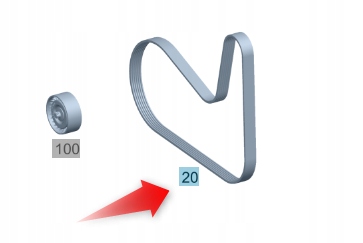 Mercedes Vícedrážková Páska Pro Příslušenství A0039935396