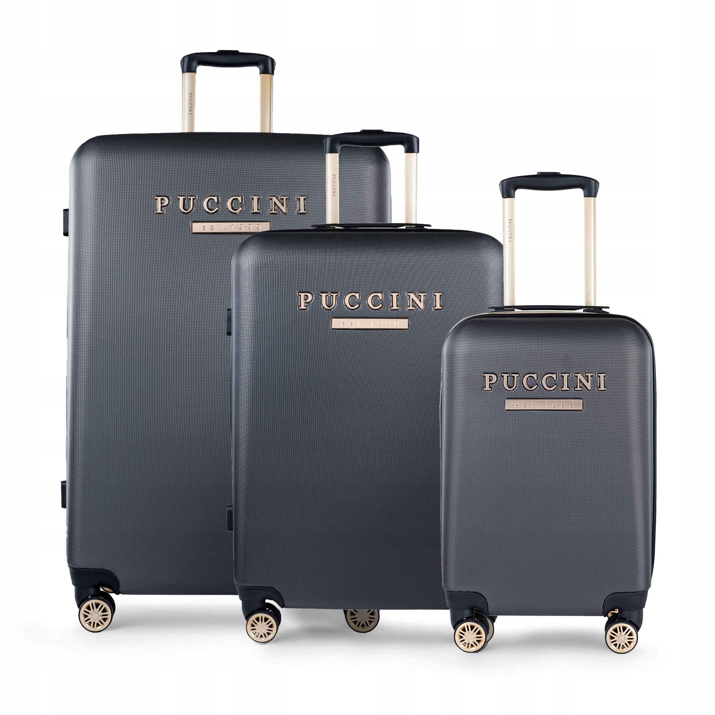 Puccini Zestaw Komplet Walizek Podróżnych Abs Na Kółkach 3w1 ABS017 8
