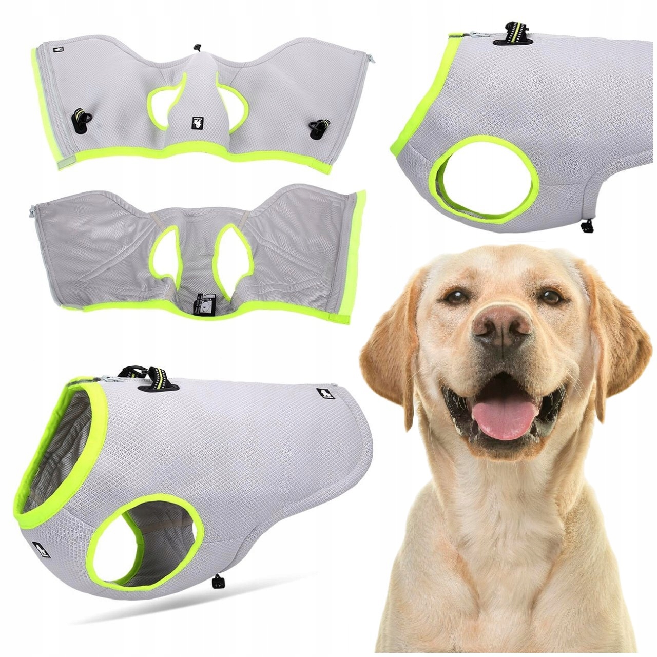 Levně Chladící Vesta Pro Psa, Lehký Postroj Pro Psa Truelove, Žlutá, Velikost XL