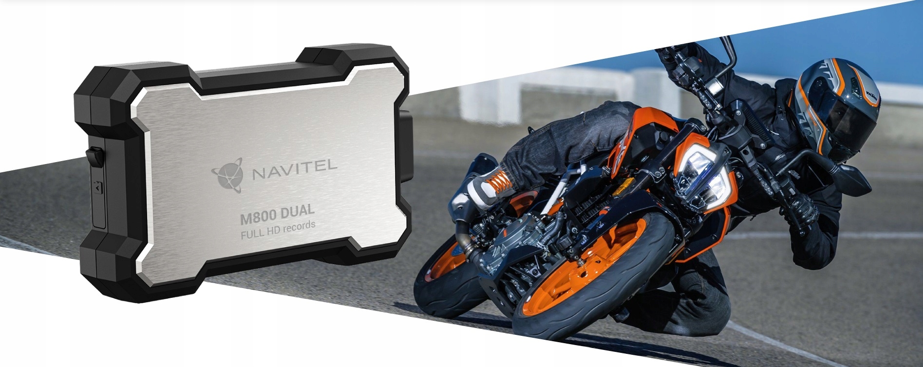 Navitel M800 Dual Rejestrator motocyklowy kamera jazdy IP66 UTV ATV ++ 64GB Jakość zapisu Full HD (1920 x 1080)