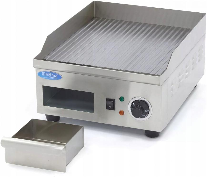 Grilovací deska rýhovaná 36 cm s odkapávací miskou 2000 W Maxima 09365161