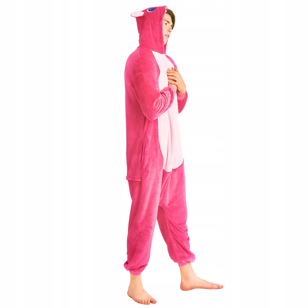 Piżama Onesie Kigurumi Kostium Przebranie Różowy Stitch XL: 175-185cm Rozmiar XL