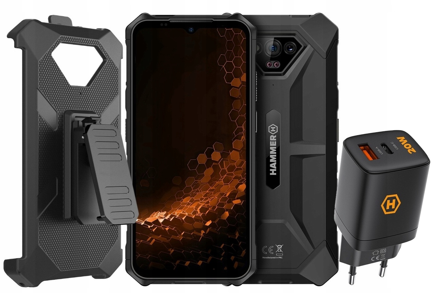 Hammer Iron 5 z noktowizją IP68 Bateria 6320mAh Black Ładowarka i Etui