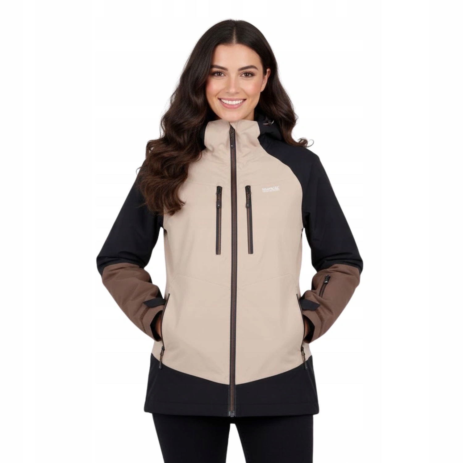 Bunda Regatta Carletta 3v1 zimní s kapucí 15K béžová, velikost Eu 34 Xs