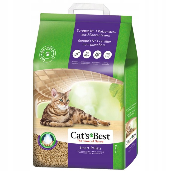 Levně Stelivo Cat's Best Smart Pellets Nature Gold 20 l (4x5 l)