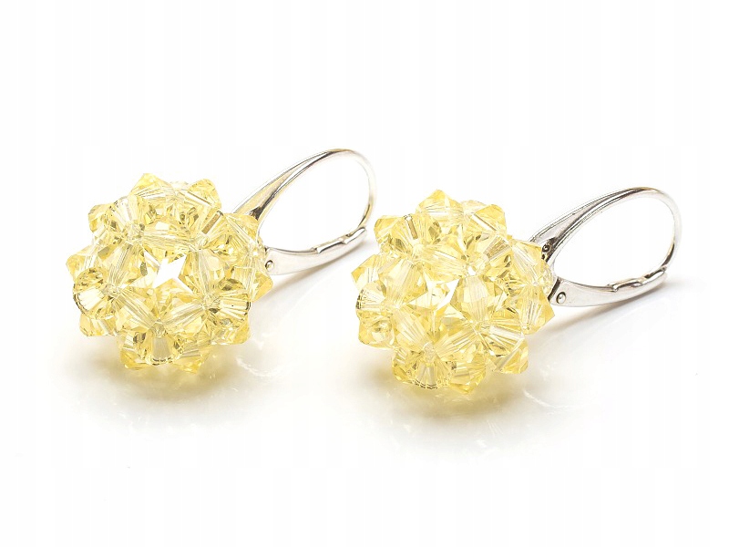Stříbrné Náušnice 925 Kule 16 s kr. Swarovski Jonq