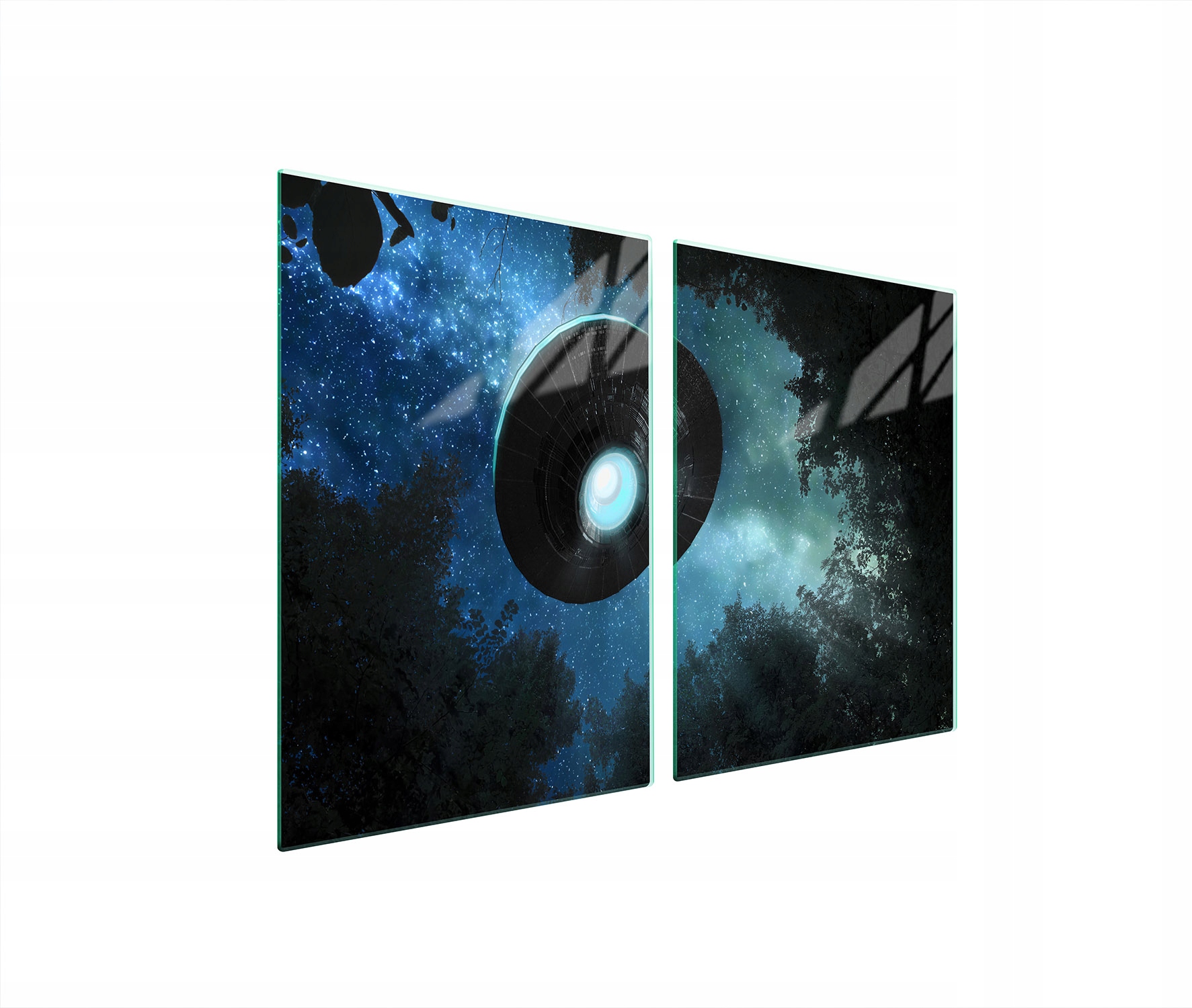 Skleněná Ochranná Deska Do Kuchyně 2x45x52 Ufo Tvrzené Sklo
