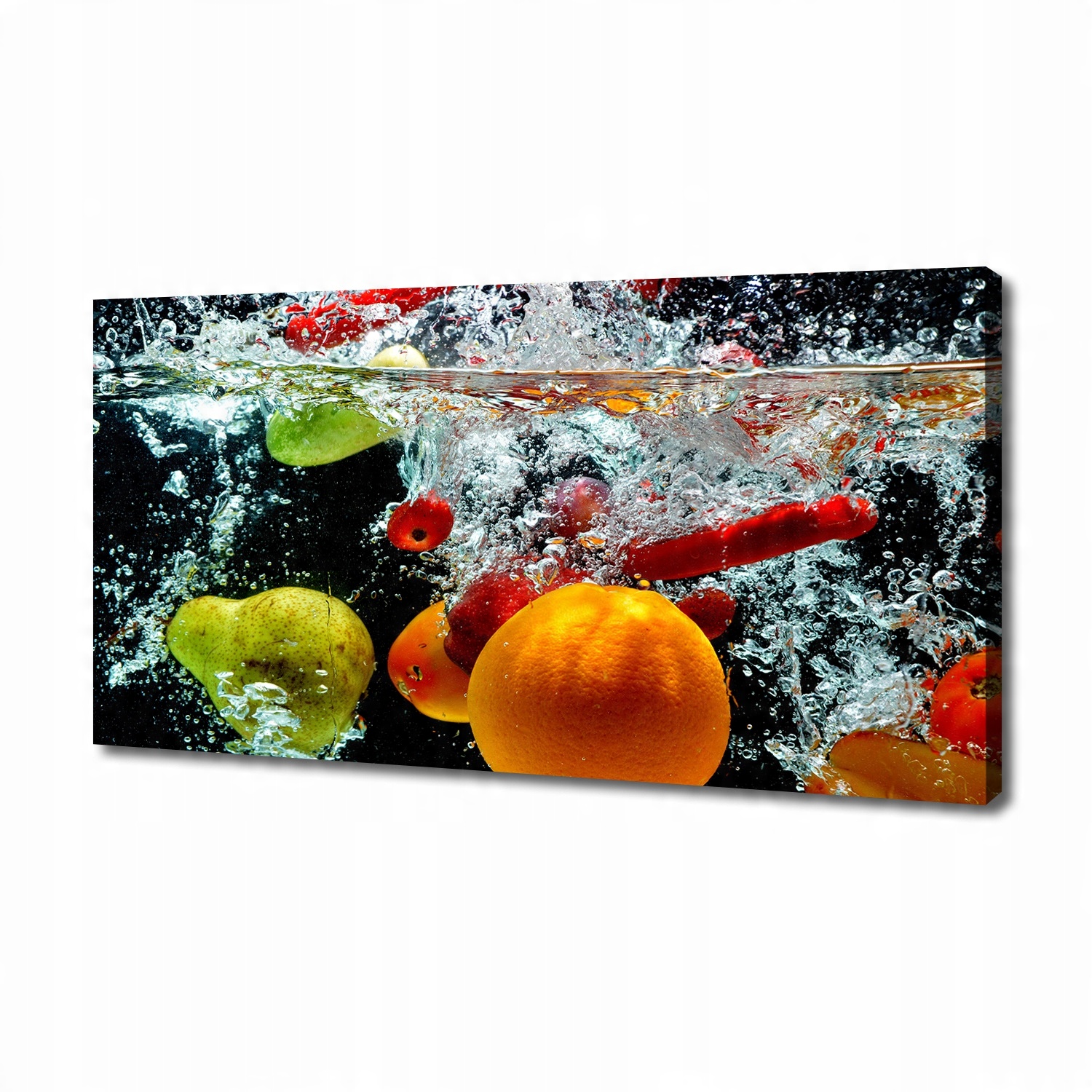 

Foto obraz na płótnie Owoce pod wodą 140x70 cm