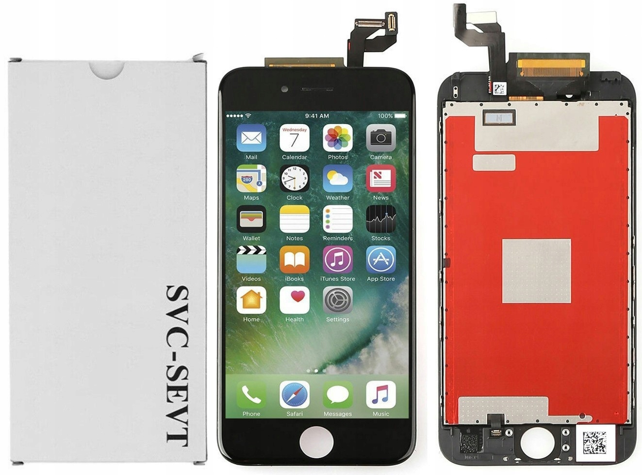 SERVICE PACK WYŚWIETLACZ DO APPLE IPHONE 6S CZARNY