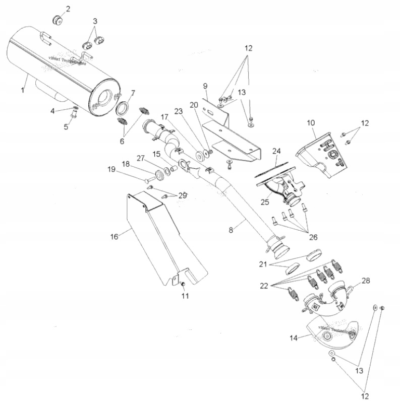 Uszczelka wydechu Polaris Sportsman Ranger Scrambler Producent X-ATV