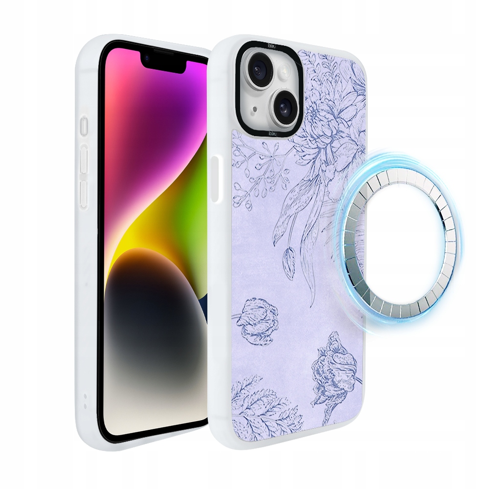 Pouzdro pro iPhone 14 Plus Ibizu DropGuard Matt s MagSafe, plochá konstrukce, bílé