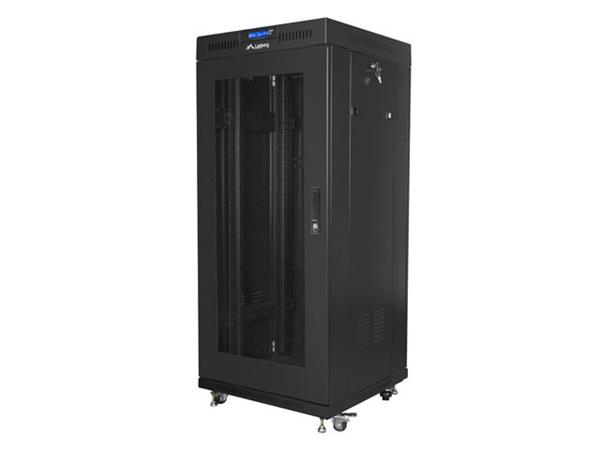 Lanberg Volně stojící skříň 19" 27U/600x600 (v rozloženém stavu) síťované d