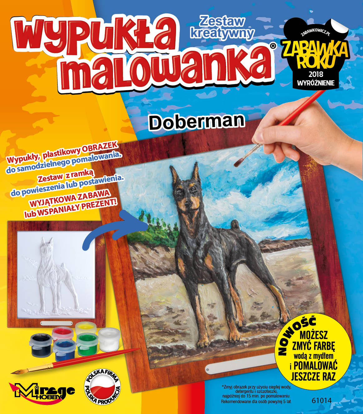 

Wypukła Malowanka Pies Doberman Zestaw Kreatywny