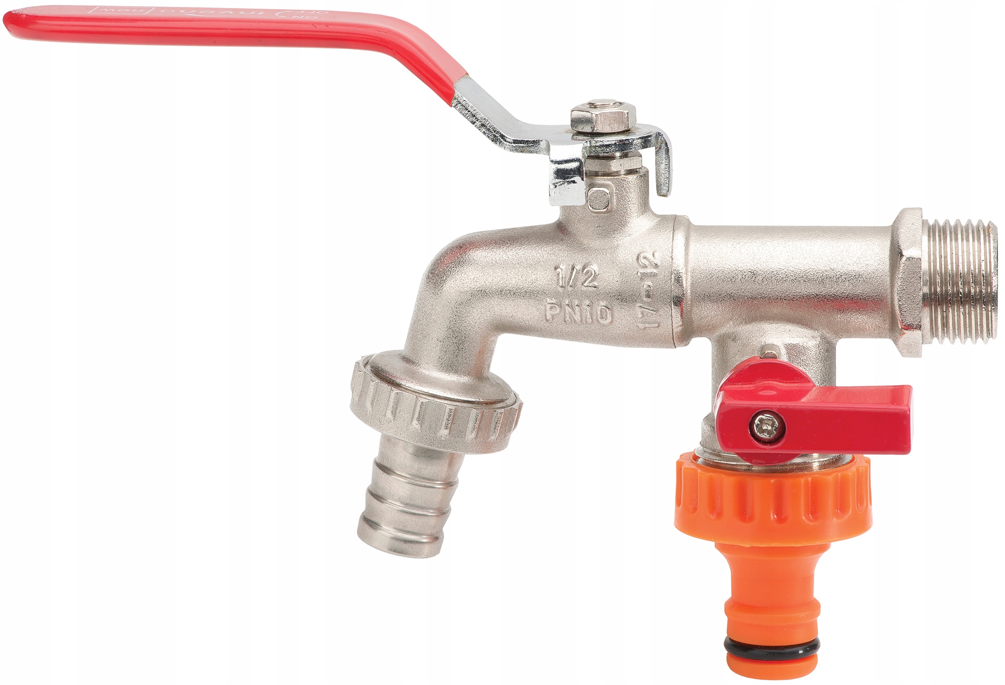 KRAN OGRODOWY CZERPALNY PODWÓJNY 1/2x3/4x3/4