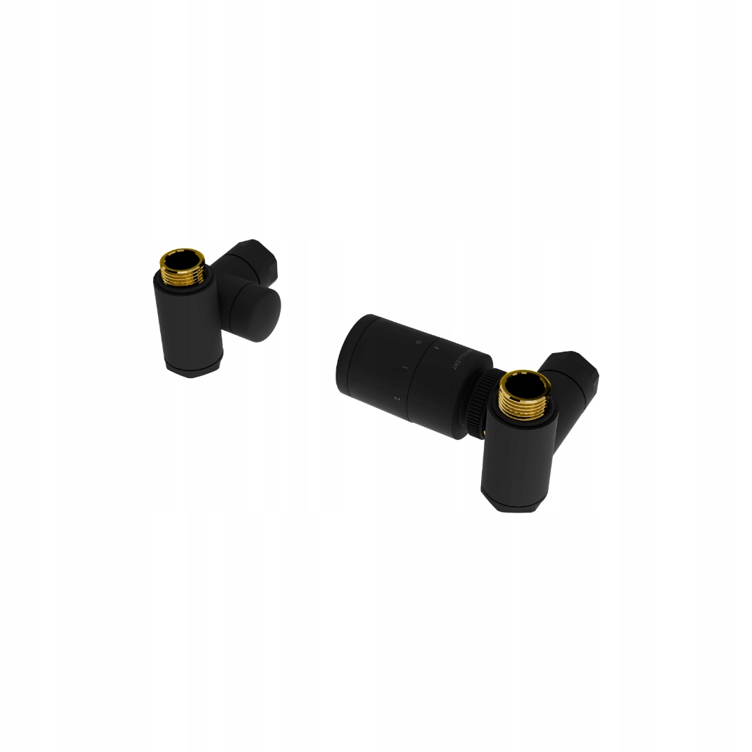 Caldo termostatická sada pravá, hlavice, topné těleso, černá matná