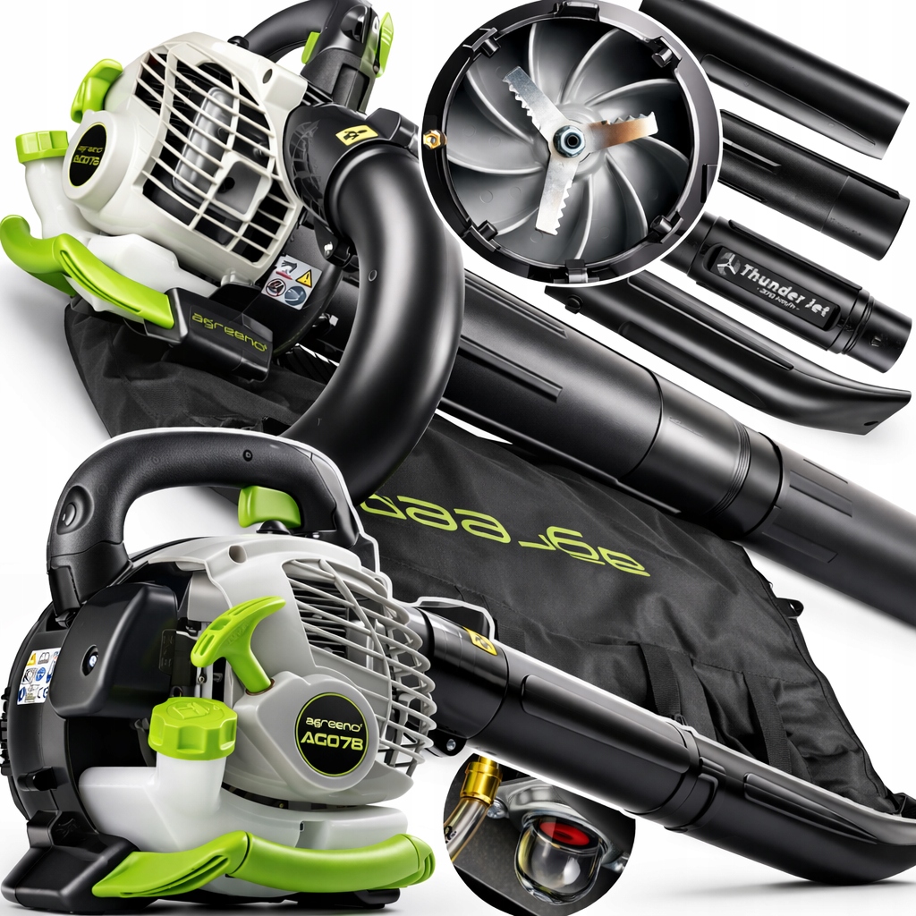 Foukač Vysavač s Drtičem Listí AG078 Agreeno