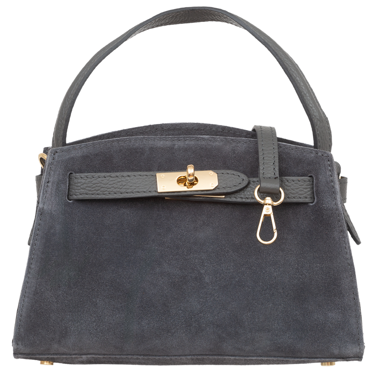 Dámská Kufřík kabelka Vera Pelle Vita Grafitová