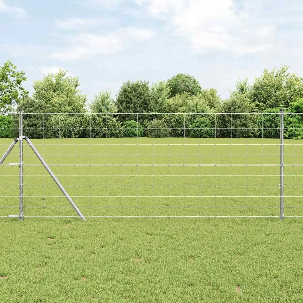 vidaXL Pastevní plot Stříbrná 25 x 1 m Pozinkovaná ocel