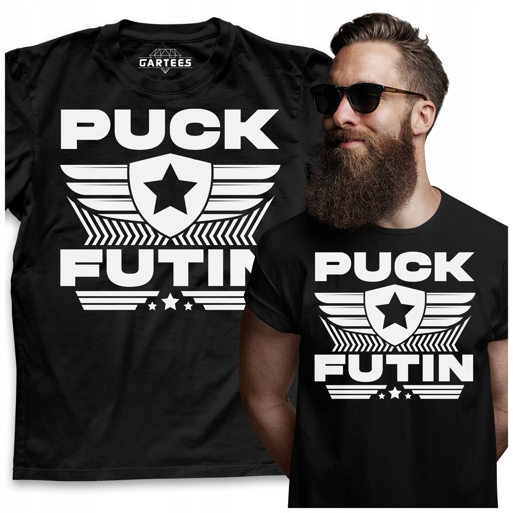 

Koszulka Męska Putin Moro Wojna Ukraina Solidarni