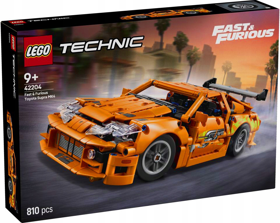 Lego Technic Fast And Furious Toyota Supra MK4 Sada Kostek 42204