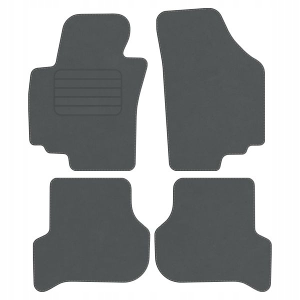 Seat Altea 04-09 Velurové koberce Comfort Šedé