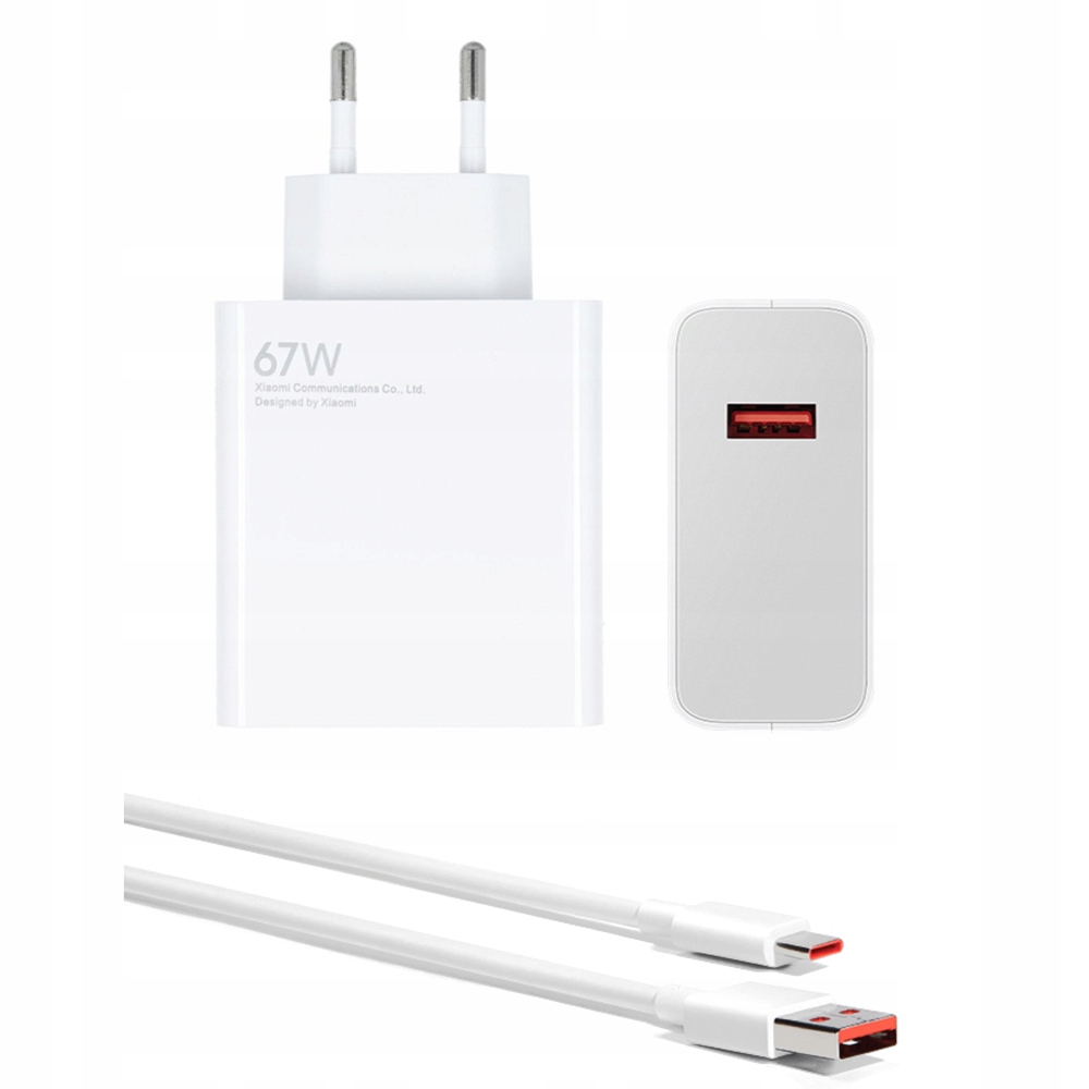 

Ultra Szybka Ładowarka Xiaomi 67W Kabel Usb-c