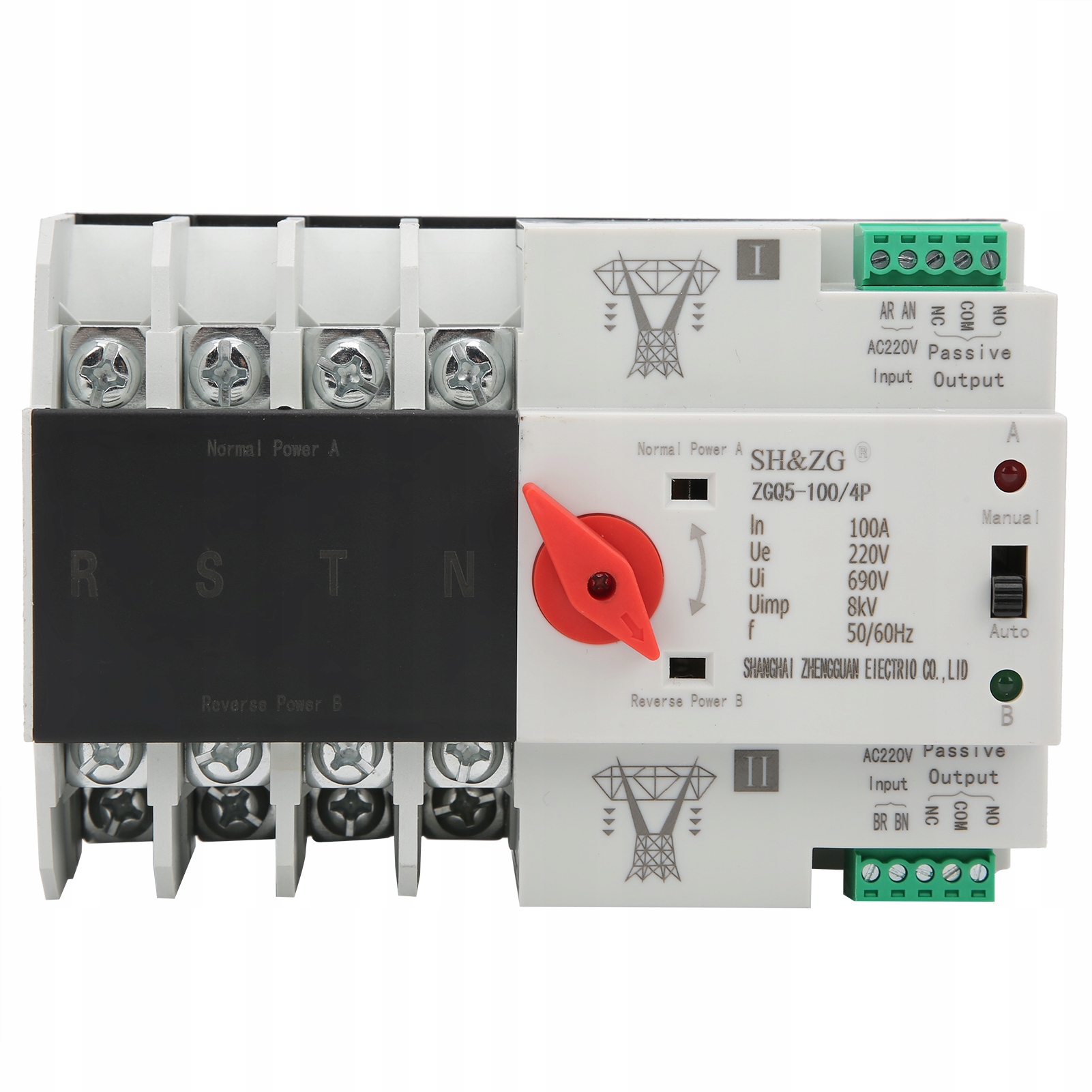 Automatický vypínač napájení ZGQ5-100A/4P