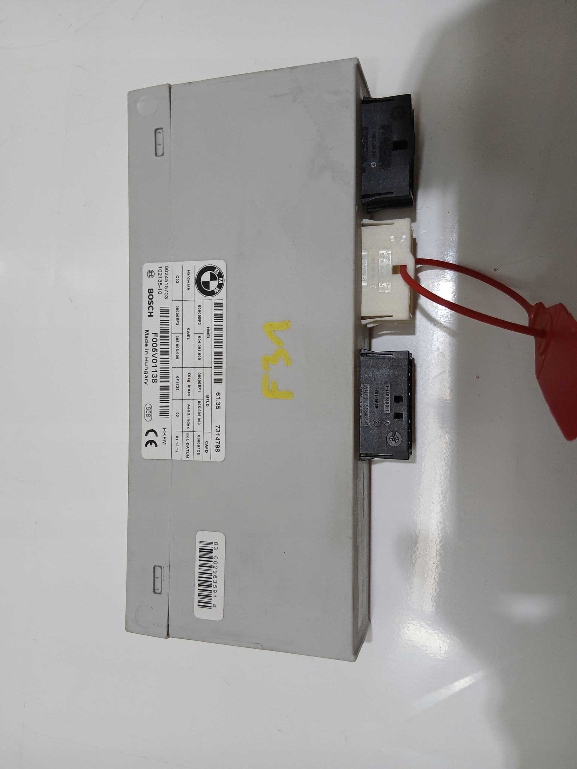 module control unit bonnet boot BMW F31 OE 7314798 (24235162)