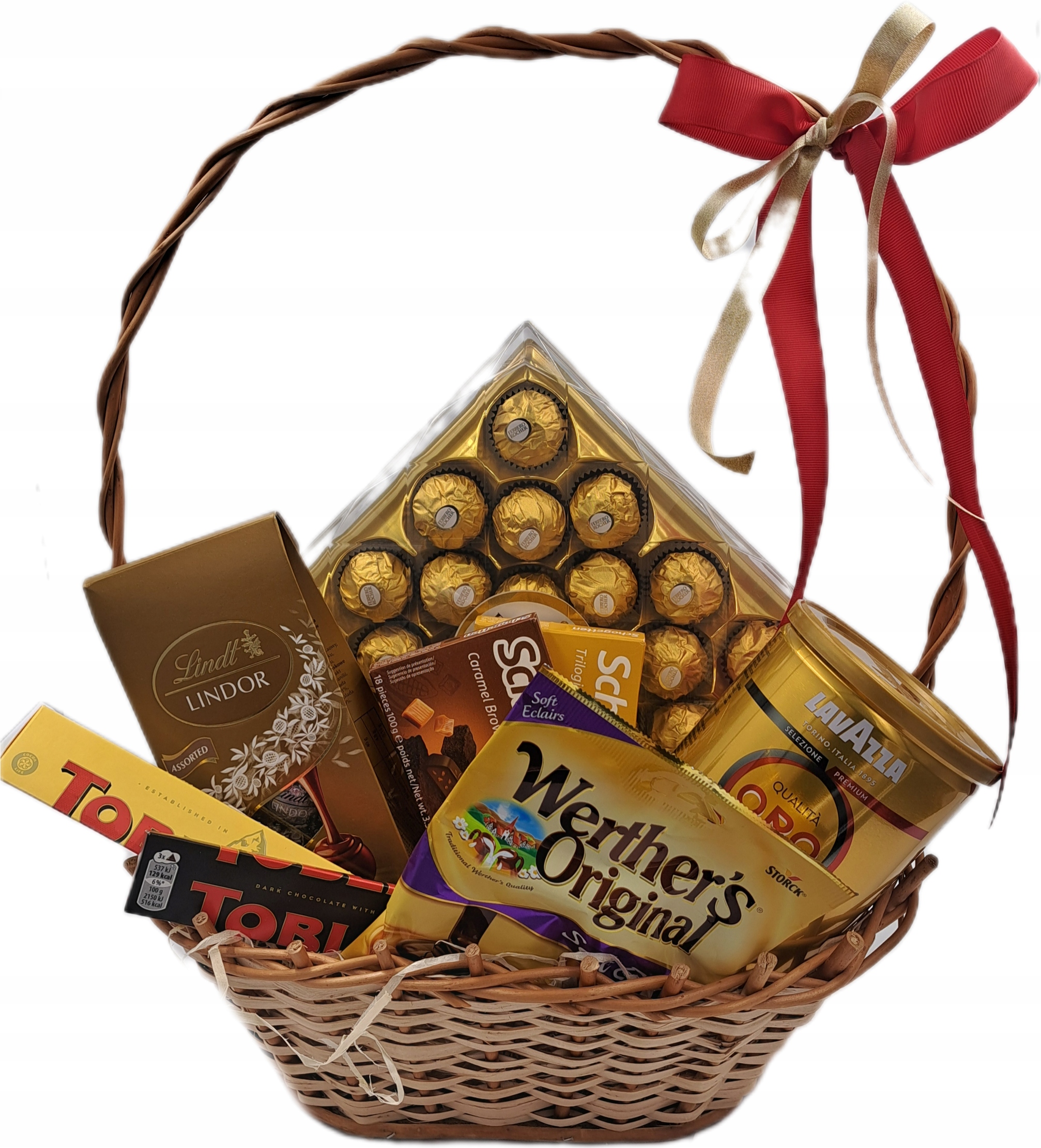 Dárkový koš sladkostí kvalitní káva Koš na dárek