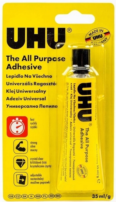

Klej uniwersalny Uhu 35ml szkło metal skóra papier