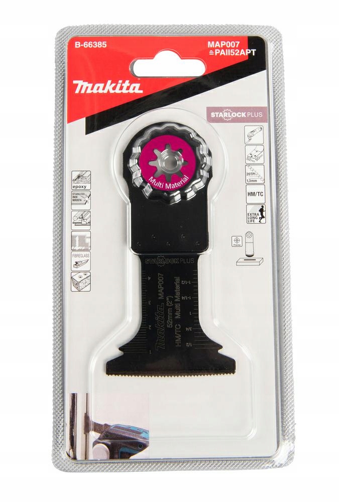 Makita Mt Pilový List Multitool Tc/hm 20TPI Pro Mnoho Materiálů MB-66385