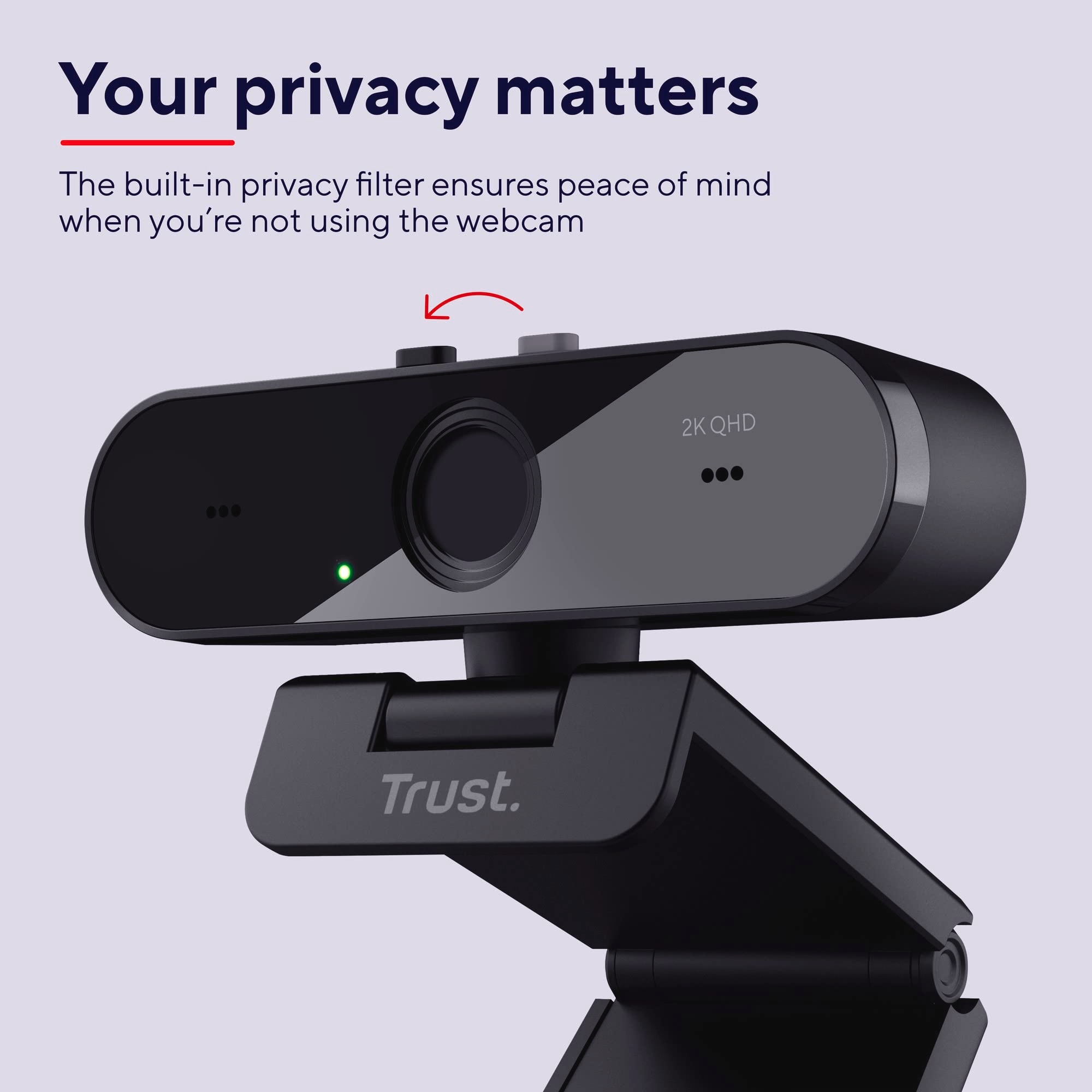 TRUST Taxon Kamera 2K QHD 2560x1440p USB PC Autofokus Weitwinkel Mikrofony — miniatura 5