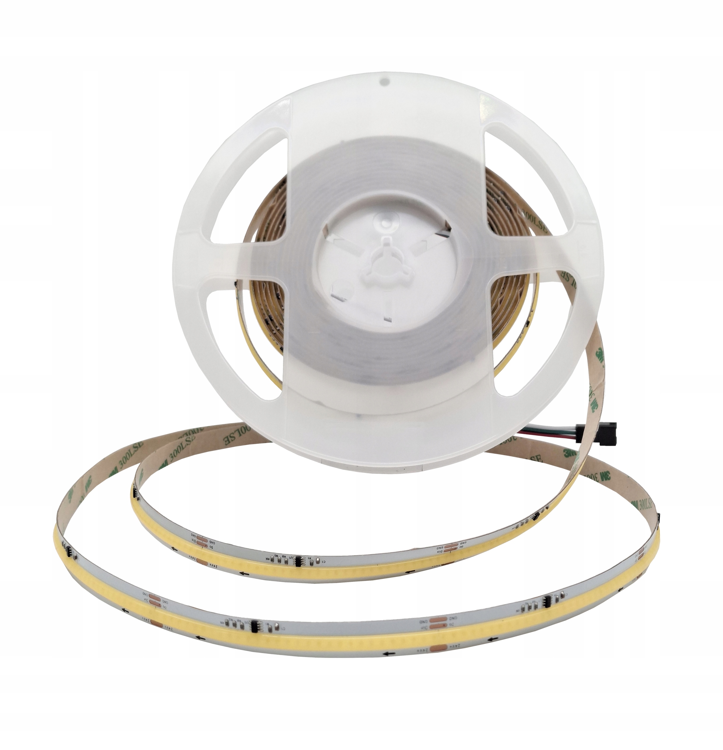 Led pásek Cob WS2811 Bílý Studený 6000K Digitální 24V 360LED/m 10mm Tekoucí 5m