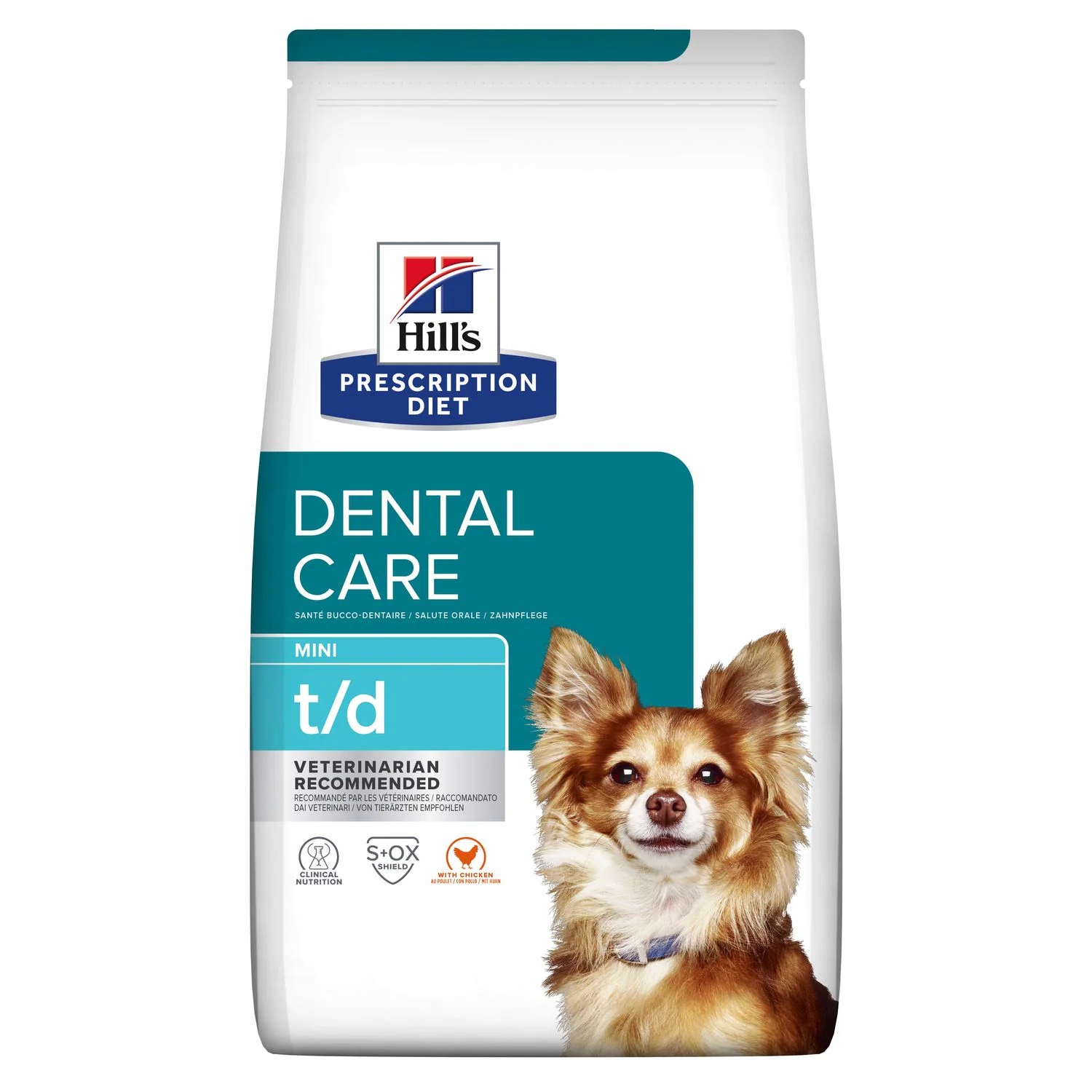 Hill's Pd Prescription Diet Canine t/d Mini Dental Care Kuře 3kg