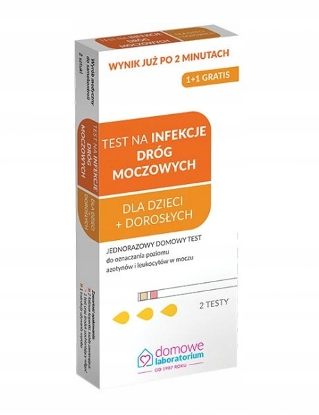 

Test na infekcje dróg moczowych dzieci i dorosłych