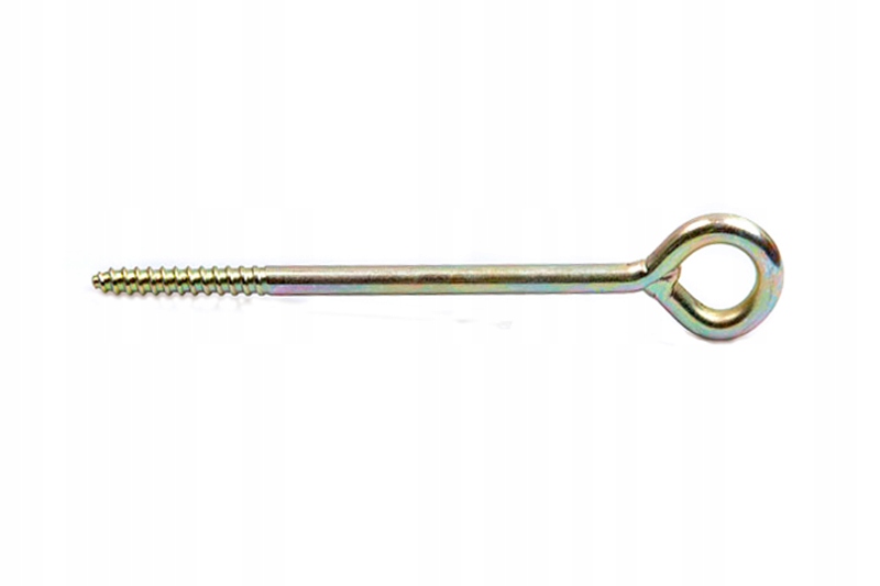 

Spawany hak oczkowy z gwintem do drewna 12x350