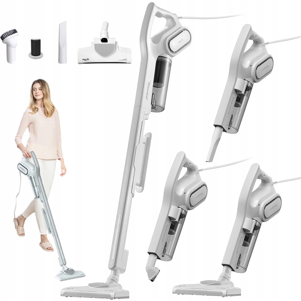 Odkurzacz Pionowy Ręczny Przewodowy Bezworkowy 2W1 15KPA 600W Deerma DX700