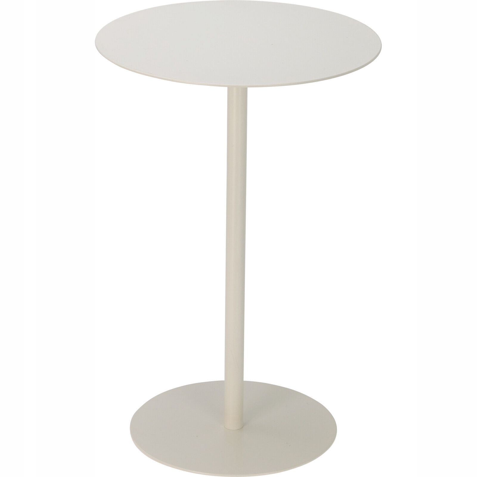 Kovový Stolek Ø 35 CM Výška 53 CM Barva Bílá