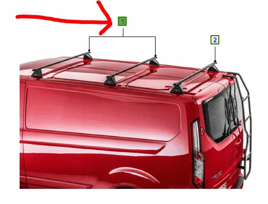 BAGAŻNIK DACHOWY FORD TRANSIT TOURNEO CUSTOM 2012-