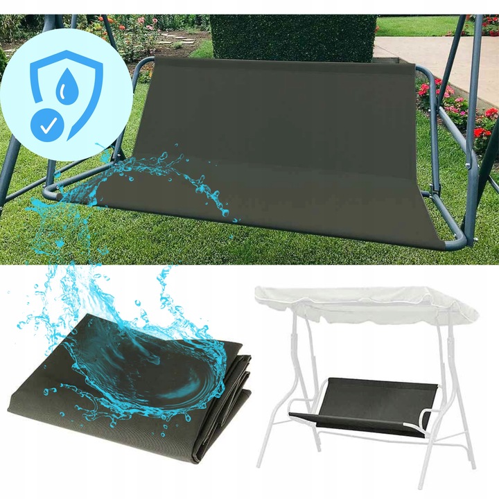 SIEDZISKO DO HUŚTAWKI OGRODOWEJ PODKŁAD 115x95 cm SOLIDNE MOCNE WZMACNIANE Materiał wykonania tkanina
