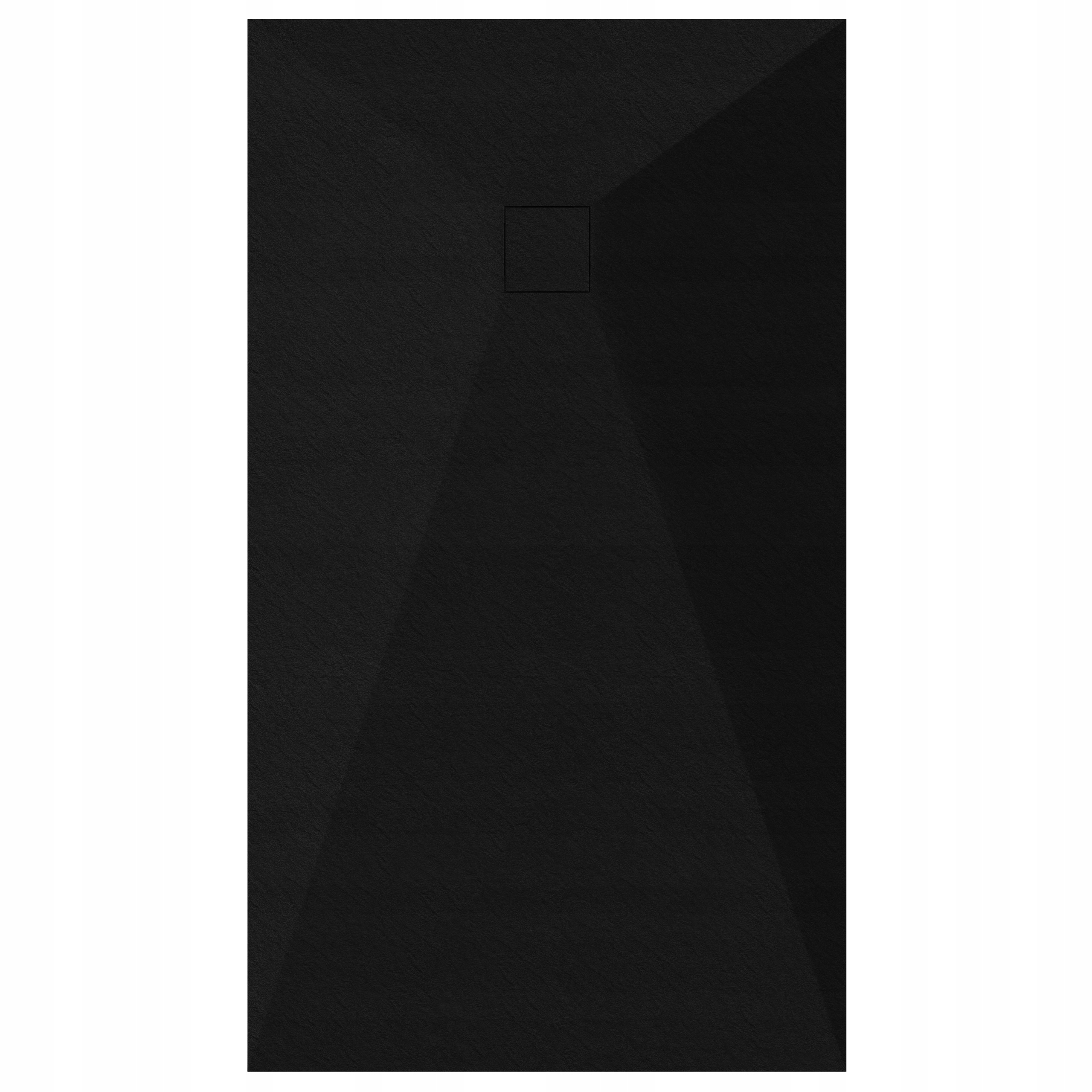 Sprchová Vanička Obdélníková 170x90 Kamenný Vzor 2,6 CM Černý Sifon