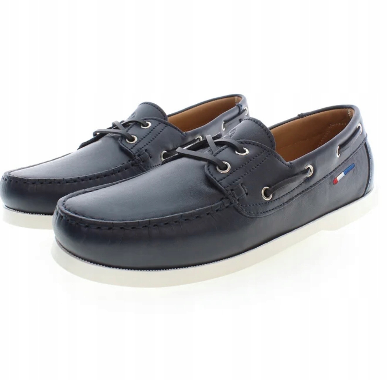 U.s. Polo Assn. Tmavě Modré Mokasíny Na Bílé Podrážce, Velikost 41