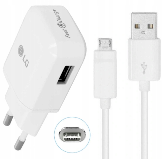

Oryg Szybka Ładowarka Lg G3 G4 K8 Kabel Micro Usb