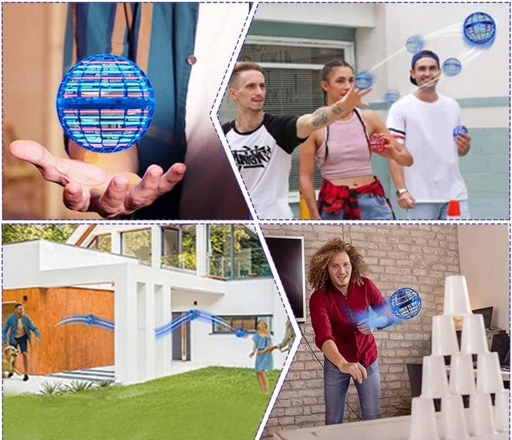 LATAJĄCA KULA UFO FLYNOVA SPORT GRA LED PIŁKA DRON BUMERANG + PILOT Rodzaj Fidget Spinner