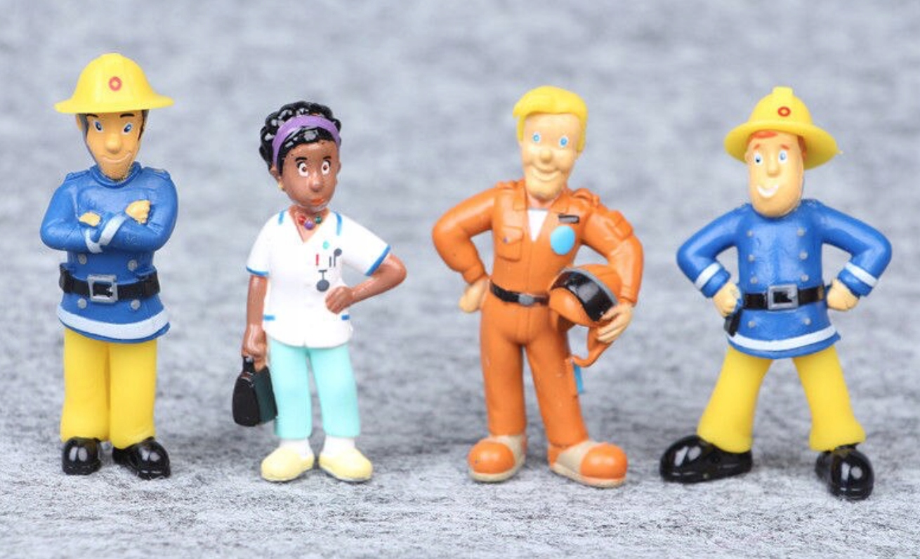 12 db-os TŰZOLTÓ FIGURA SAM nagy szett EREDETI Gyermek életkora 3+ év